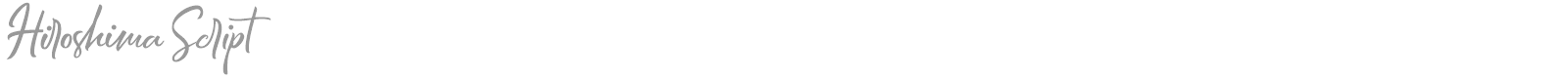 Hiroshima Script font preview